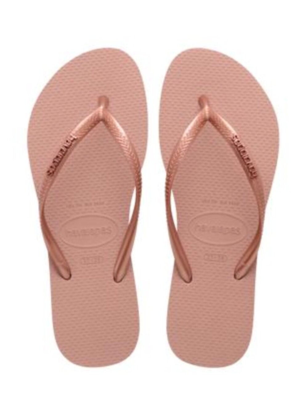 Havaianas Women's Pink and Tan Sandals